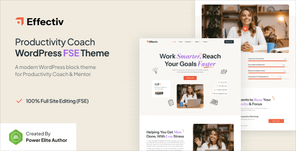 Effectiv – Productivity Coach and Mentor WP Theme